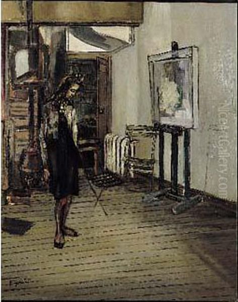 Modele Dans L'atelier Oil Painting by Francis Gruber