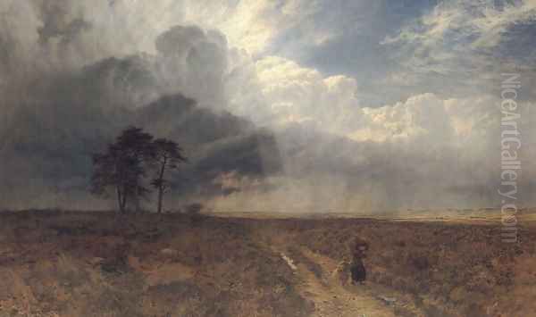 On Holmbury Hill Oil Painting by George Vicat Cole