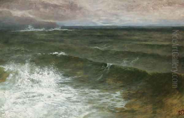 Lannacombe Bay Start Point in the Distance Oil Painting by George Vicat Cole