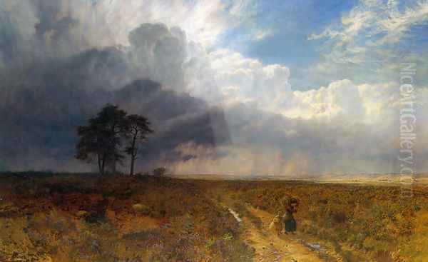 The Coming Storm Oil Painting by George Vicat Cole