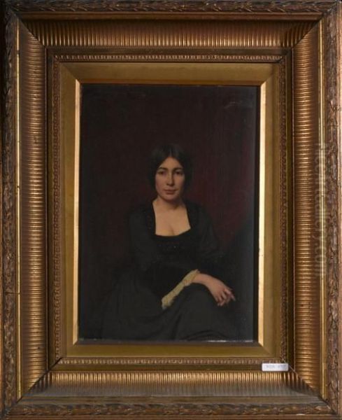 Portrait Der Baronin Rothschild. 1904. Oil Painting by Maurice Grun