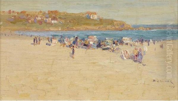 Silver Sands - Bondi Oil Painting by Elioth Gruner