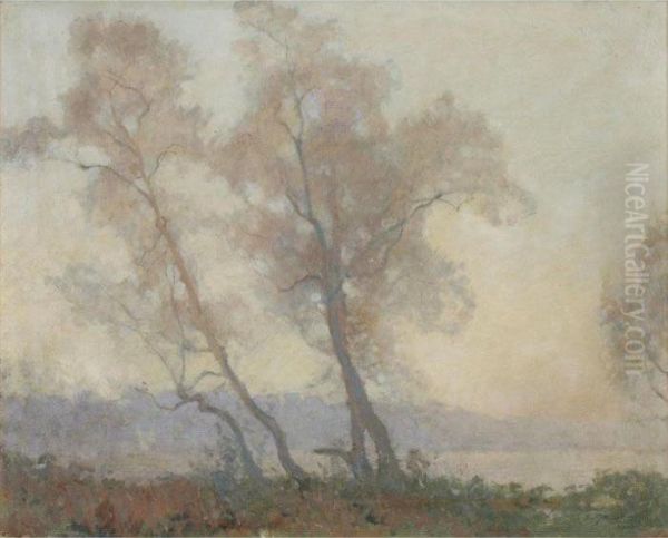 Mystic Dawn Oil Painting by Elioth Gruner