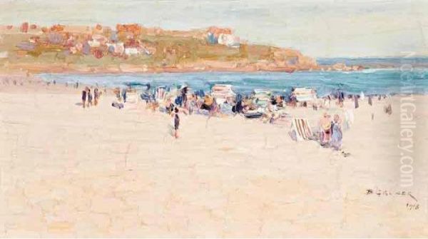 Bondi Oil Painting by Elioth Gruner