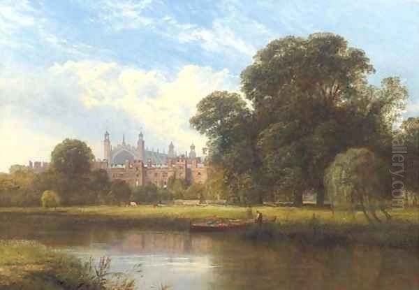 Eton Chapel Oil Painting by George Vicat Cole