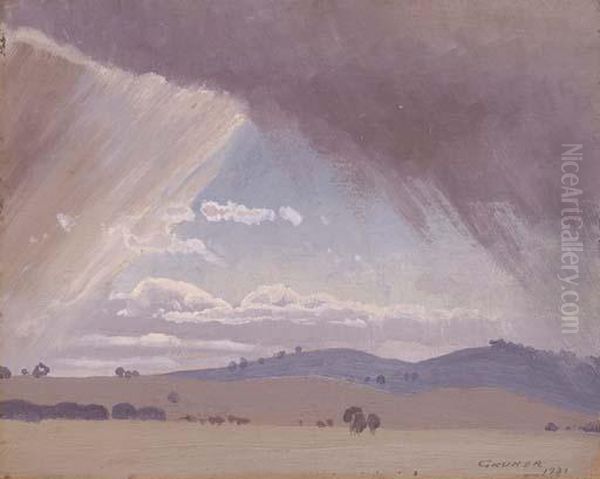 Storm Clouds Oil Painting by Elioth Gruner