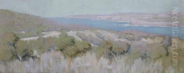 Sydney Heads Oil Painting by Elioth Gruner