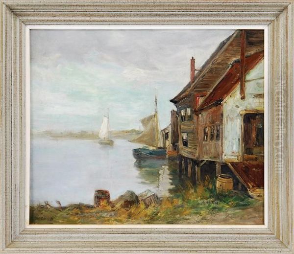 Lanesville Oil Painting by Charles Paul Gruppe