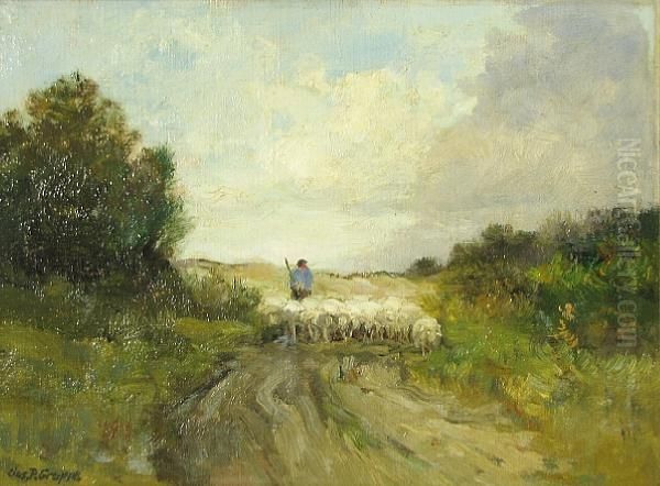 Going Home Oil Painting by Charles Paul Gruppe