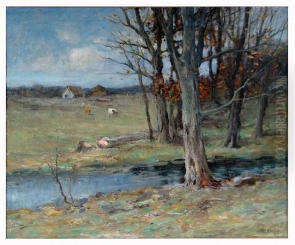 The Brook, Genese Valley Oil Painting by Charles Paul Gruppe