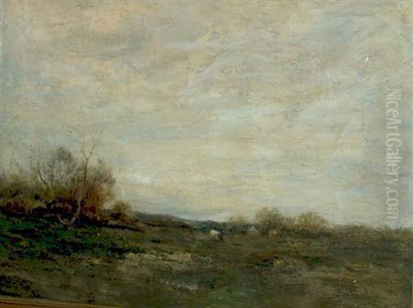 November Day Oil Painting by Charles Paul Gruppe