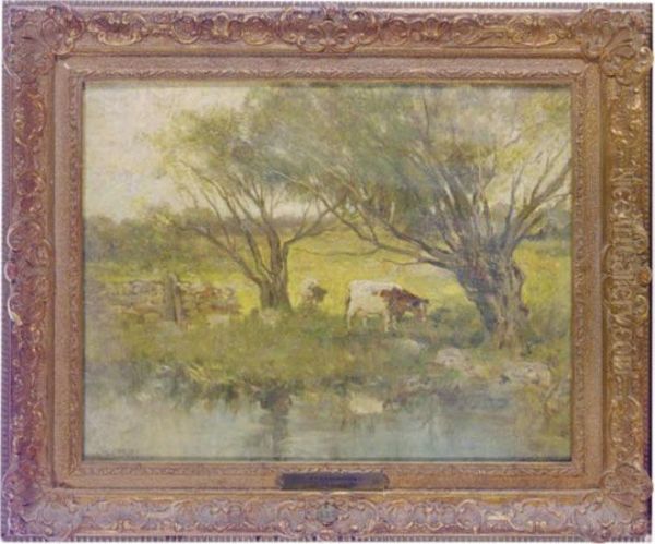 Under The Willows Oil Painting by Charles Paul Gruppe