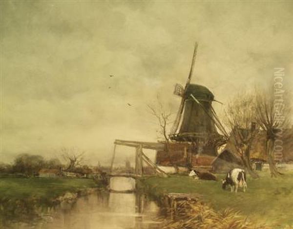 At Voorschoten, Circa Oil Painting by Charles Paul Gruppe