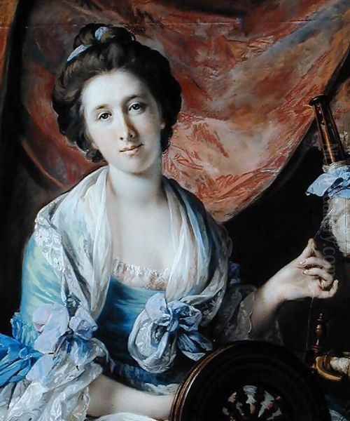 Portrait of Lady Hoare (Frances Acland) (d.1800) Oil Painting by Francis Cotes