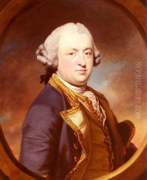 Portrait Of Admiral Thomas Craven (1715 - 1772) Oil Painting by Francis Cotes