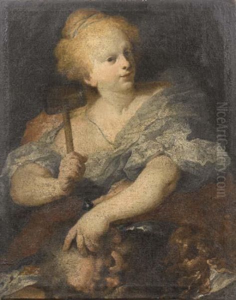 Giaele E Sisara Oil Painting by Pietro Francesco Guala