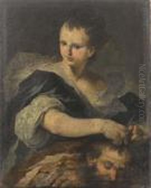 Sansone E Dalila Oil Painting by Pietro Francesco Guala