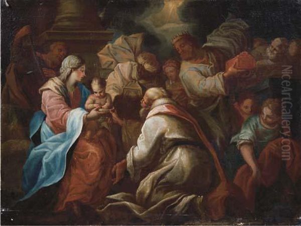 The Adoration Of The Magi Oil Painting by Pietro Francesco Guala