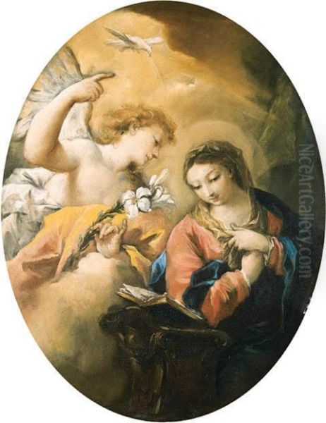 The Annunciation Oil Painting by Giovanni Antonio Guardi