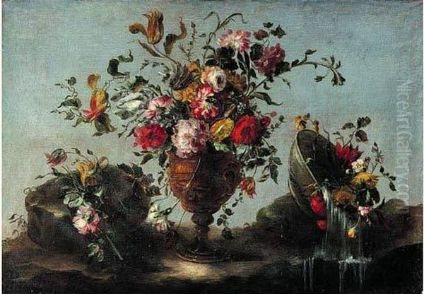 Nature Morte Au Vase De Fleurs Oil Painting by Francesco Guardi