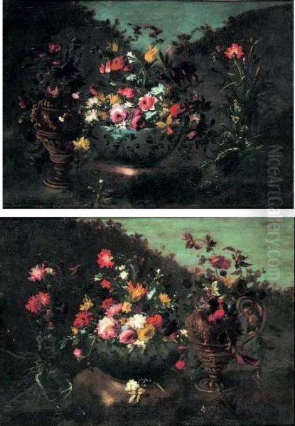 Fiori Oil Painting by Francesco Guardi