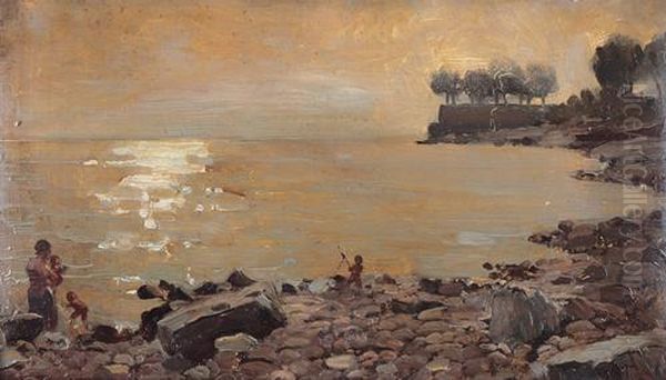 Tramonto Sul Mare Oil Painting by Giovanni Guarlotti