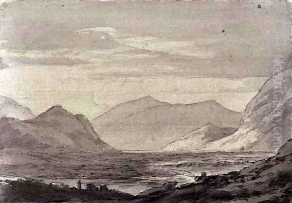 Near Chiavenna Oil Painting by John Robert Cozens