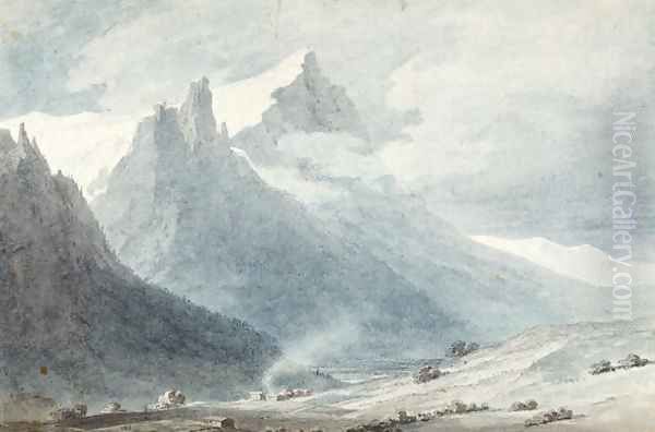 In the Canton of Unterwalden Oil Painting by John Robert Cozens