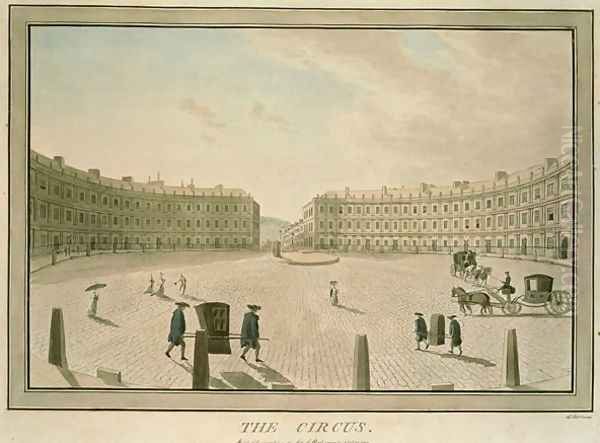 The Circus Bath, 1773 Oil Painting by John Robert Cozens