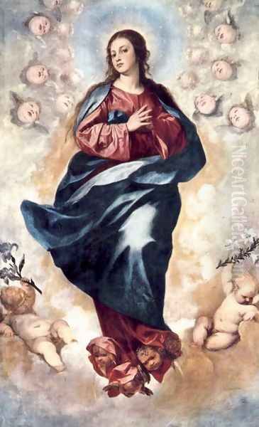 Immaculate Conception 1648 Oil Painting by Alonso Cano