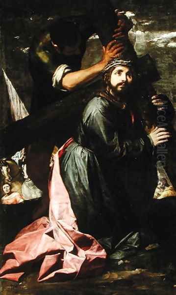 Christ Bearing the Cross (Via Dolorosa) Oil Painting by Alonso Cano