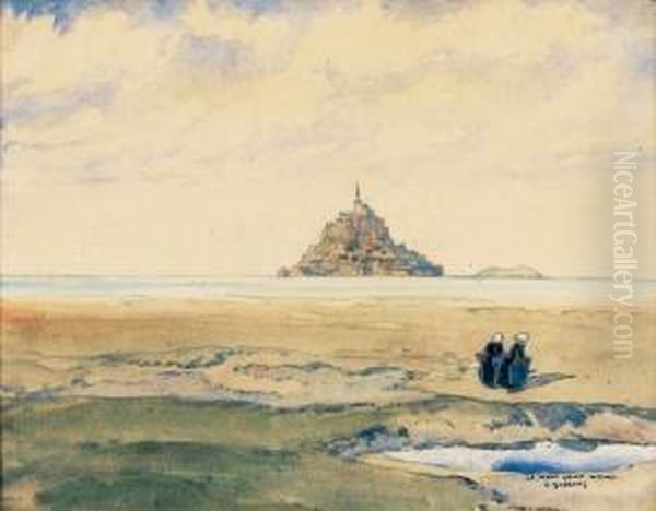 Le Mont Saint Michel by Ernest Guerin