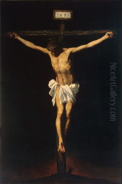 The Crucifixion, late 1630s Oil Painting by Alonso Cano