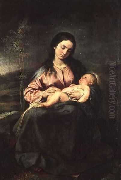 The Virgin and Child Oil Painting by Alonso Cano