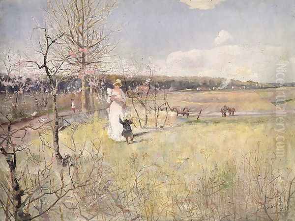 Springtime, 1888 by Charles Edward Conder