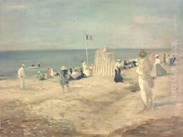 The Beach at Ambleteuse, 1901 Oil Painting by Charles Edward Conder