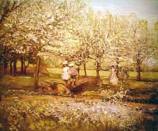 The Orchard Oil Painting by Charles Edward Conder