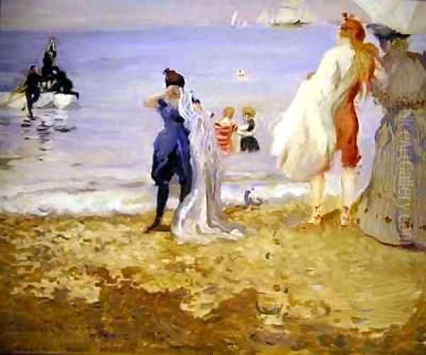 Dieppe Oil Painting by Charles Edward Conder