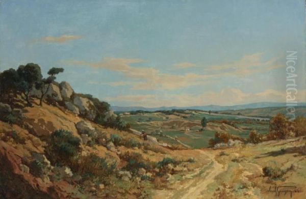 Collines De Luberon Oil Painting by Paul-Camille Guigou