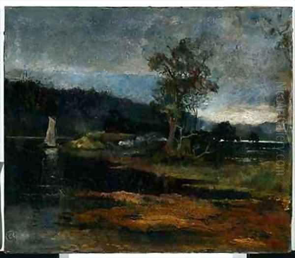 Low Tide Hawkesbury River Oil Painting by Charles Edward Conder