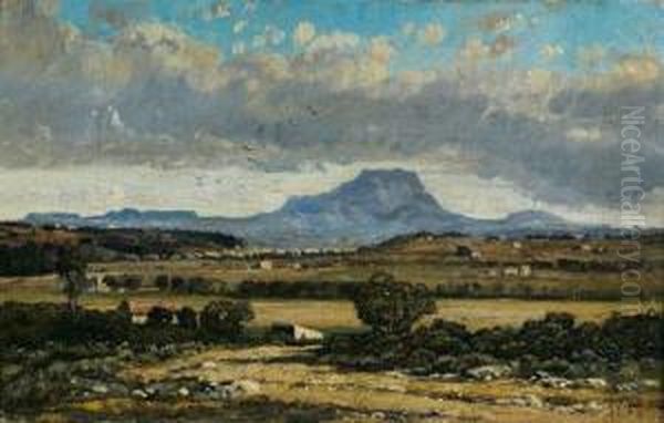 La Montagne Sainte Victoire Oil Painting by Paul-Camille Guigou