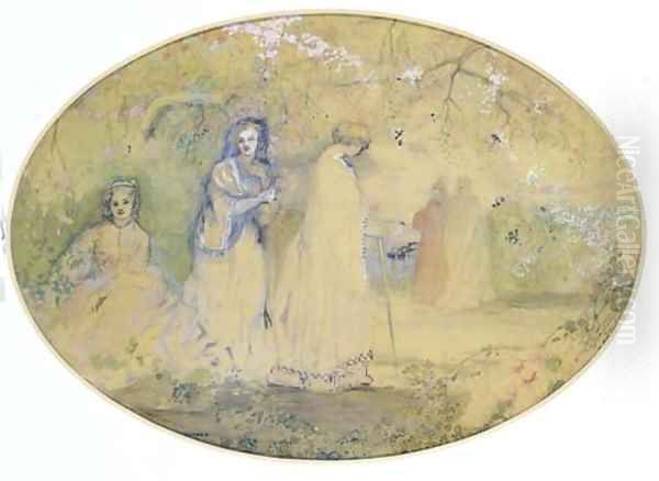 The Meeting Oil Painting by Charles Edward Conder