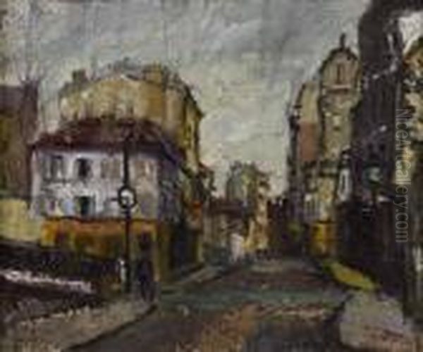 Rouen, Vieilles Rues Oil Painting by Narcisse Guilbert