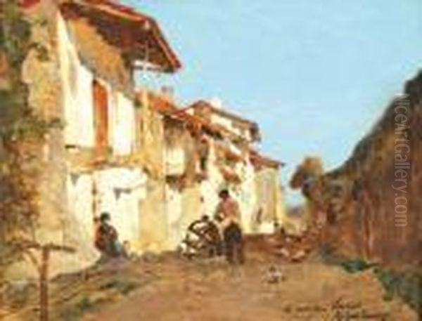 Cordeur A Fontarabi Oil Painting by Gustave Achille Guillaumet