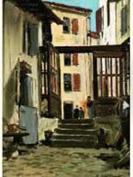 La Ruelle Oil Painting by Gustave Achille Guillaumet