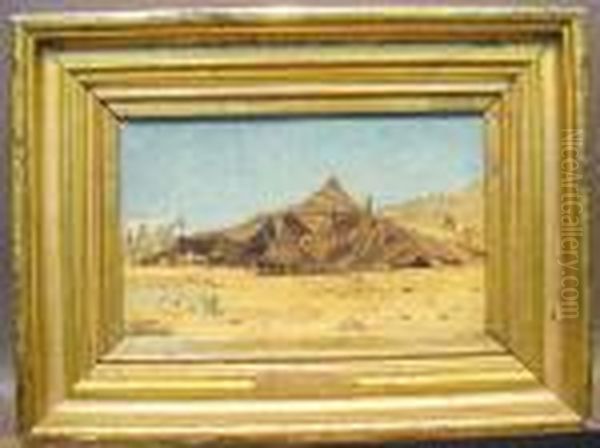 Bedouin Encampment Oil Painting by Gustave Achille Guillaumet