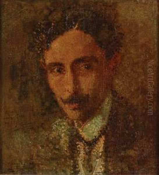 Autorretrato Oil Painting by Francisco Romano Guillemin