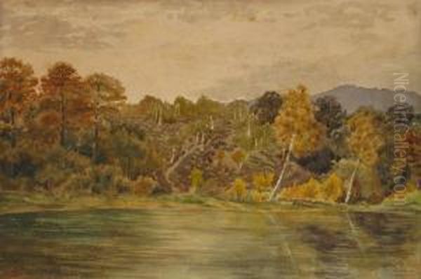 Bord D'etang Oil Painting by Charles Victor Guilloux