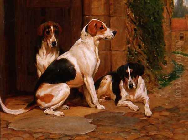 Foxhounds, 1902 Oil Painting by John Charlton