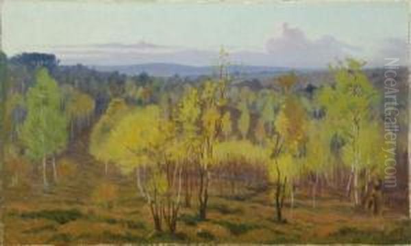  Foret De Montmorency Au Printemps, 1899  Oil Painting by Charles Victor Guilloux